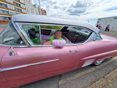 Judy in the pink!
